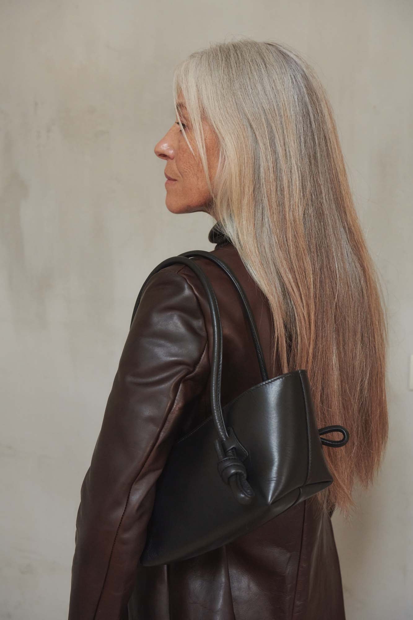 FLECA - Knotted-handle Shoulder Bag - Hereu online