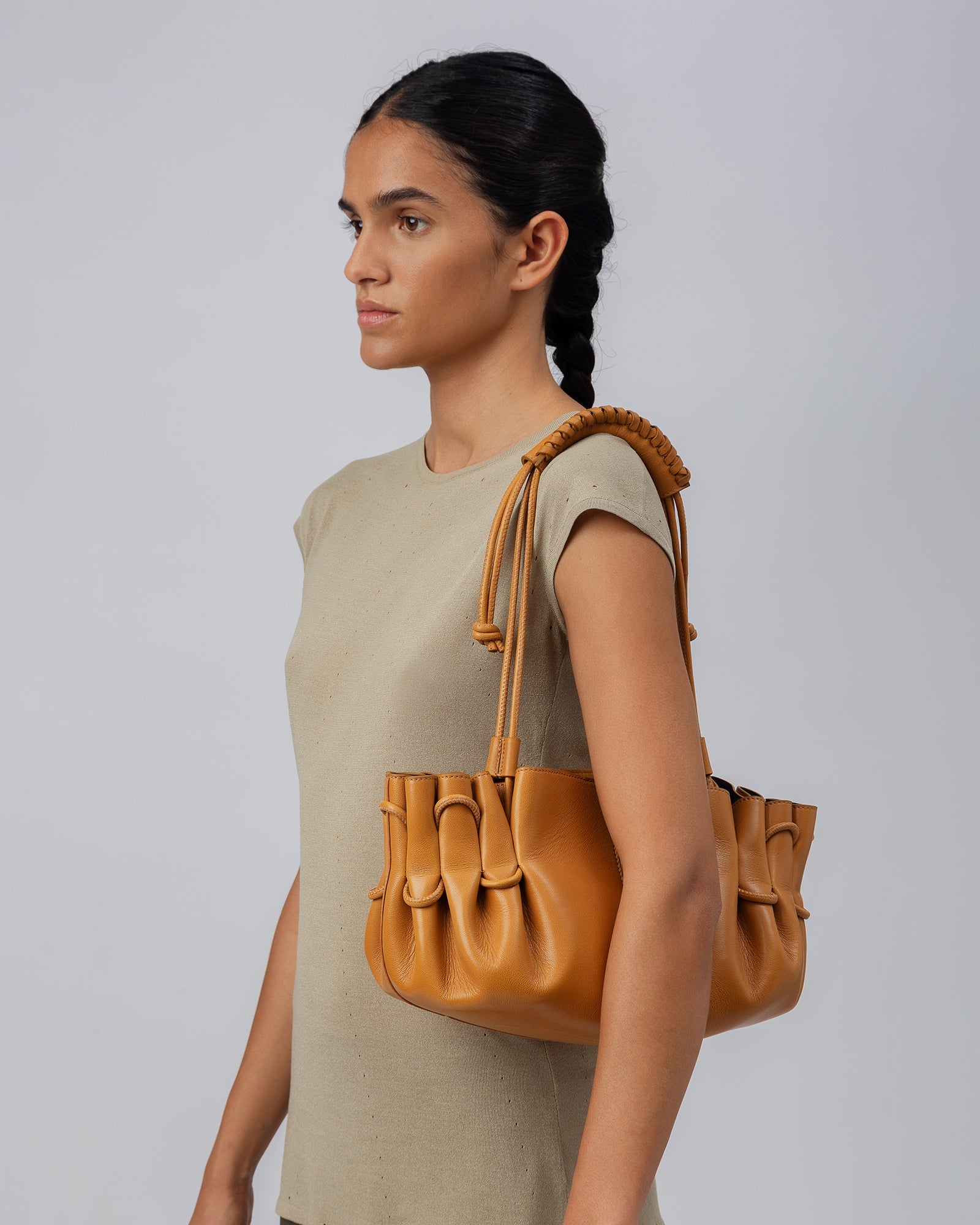 ARTA - Pleated Shoulder Bag - Hereu for sale