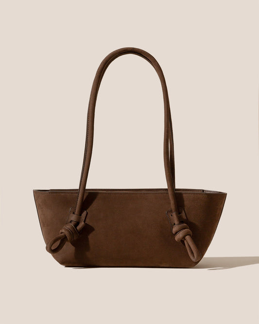 FLECA NUBUCK - Knotted-handle Shoulder Bag - Hereu on sale