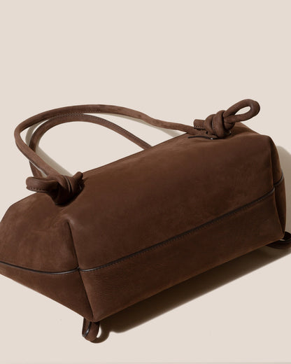 FLECA NUBUCK - Knotted-handle Shoulder Bag - Hereu on sale