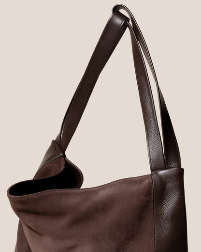 CADOR SUEDE - Slouchy Shoulder Bag - Hereu discount