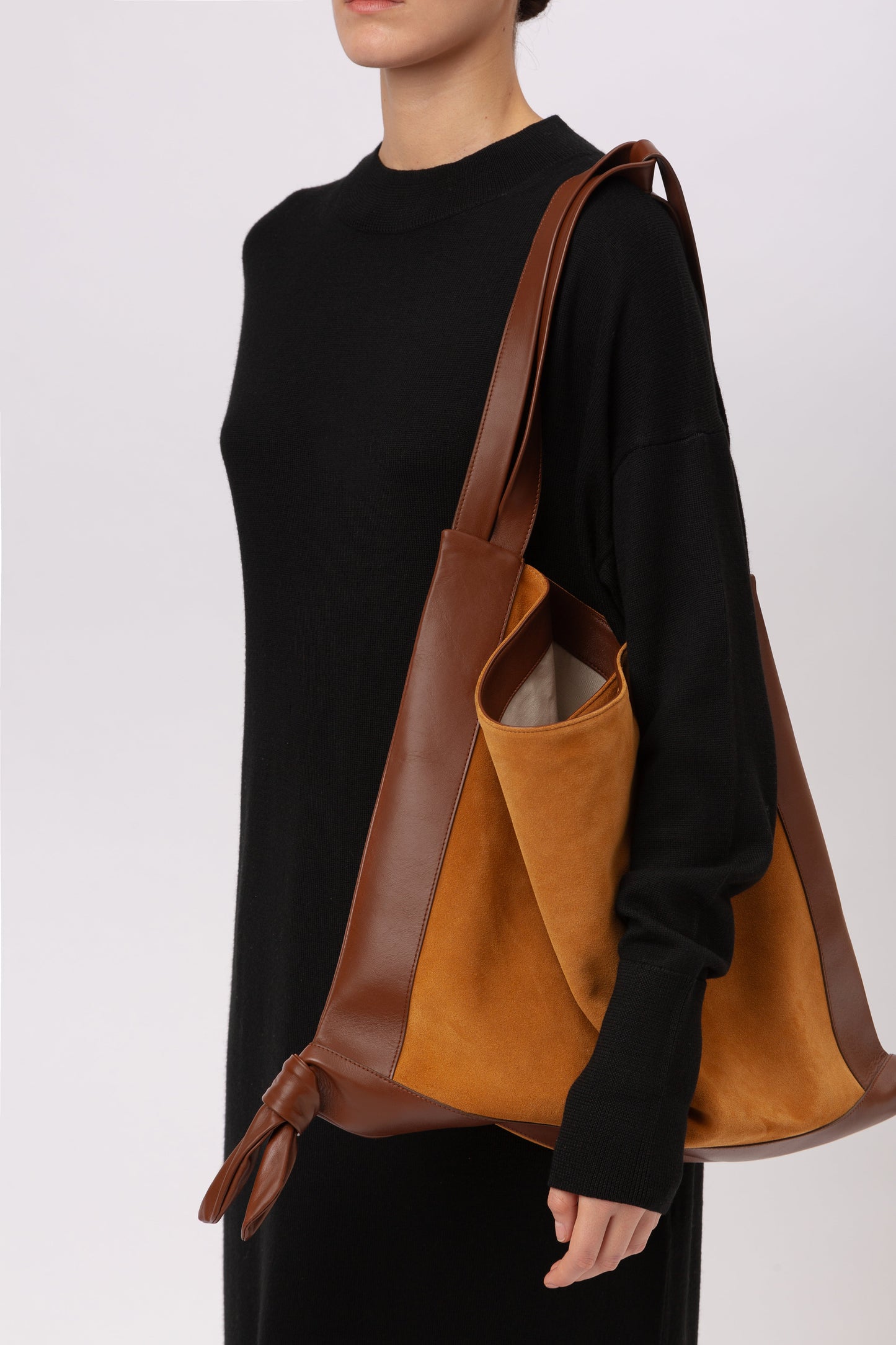 CADOR SUEDE - Slouchy Shoulder Bag - Hereu discount