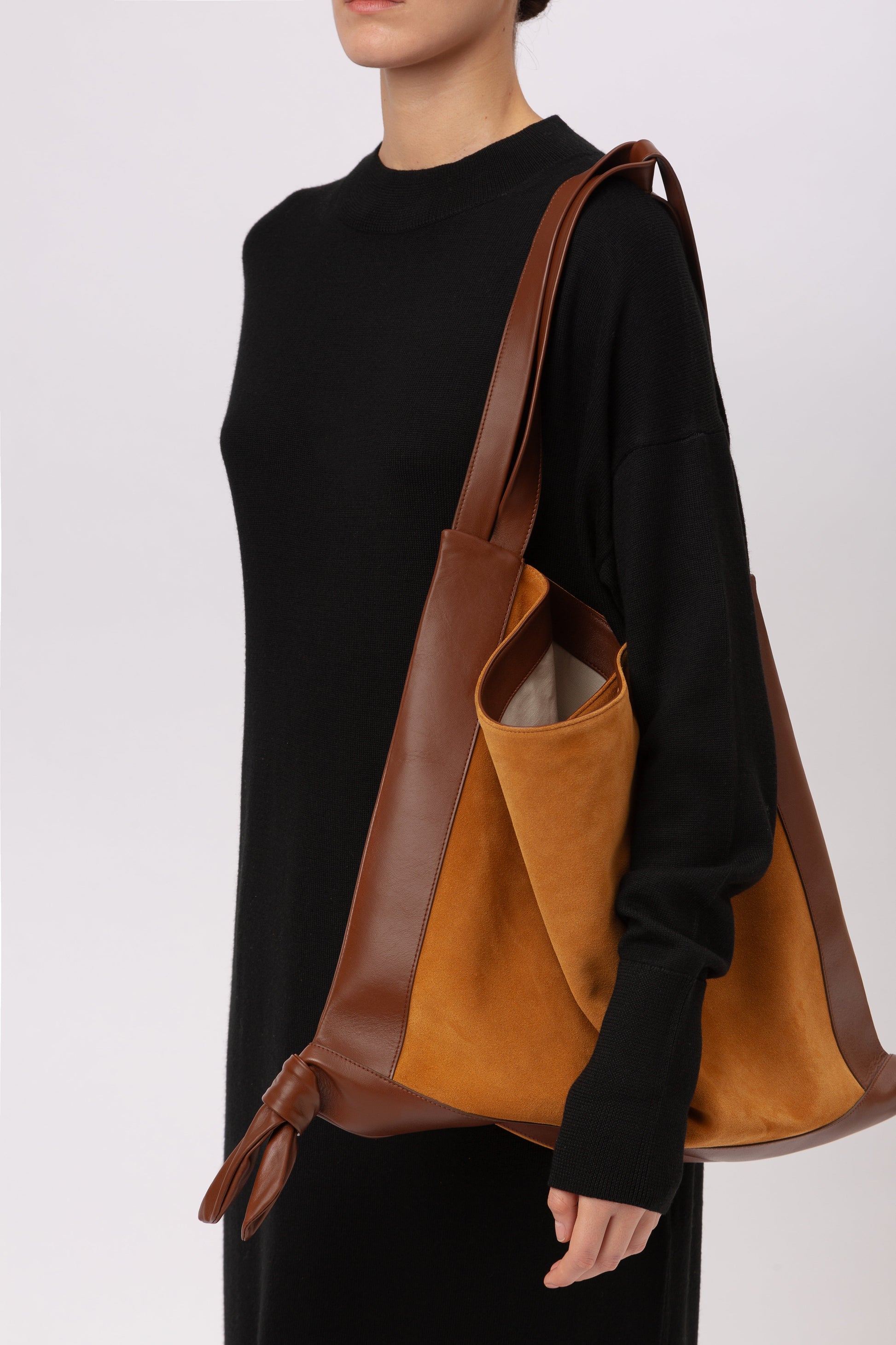 CADOR SUEDE - Slouchy Shoulder Bag - Hereu discount