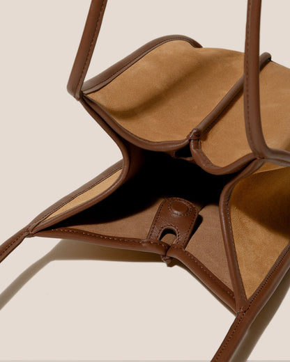 CALELLA BUCKET SUEDE - Leather-trimmed Shoulder Bag - Hereu outlet