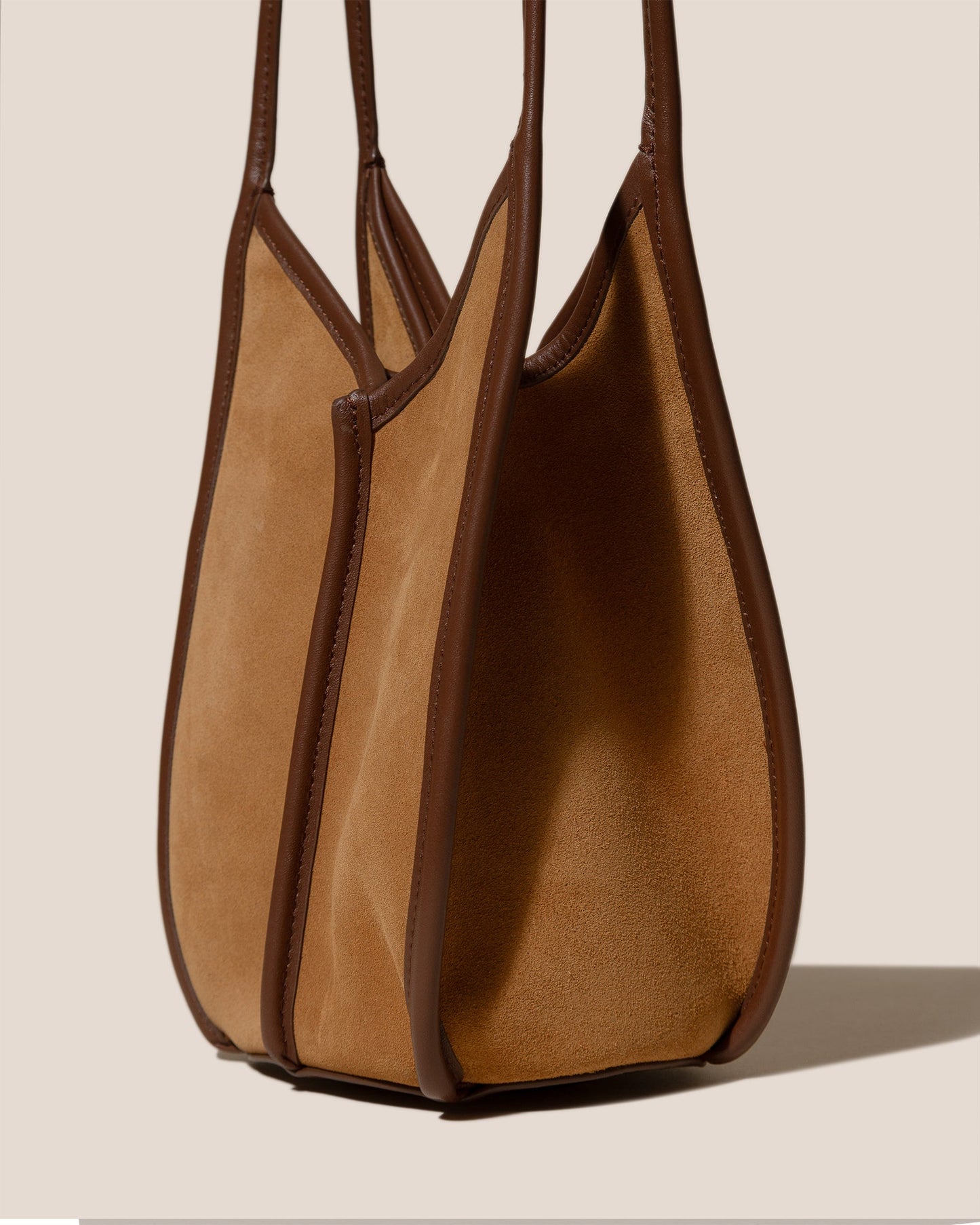 CALELLA BUCKET SUEDE - Leather-trimmed Shoulder Bag - Hereu outlet