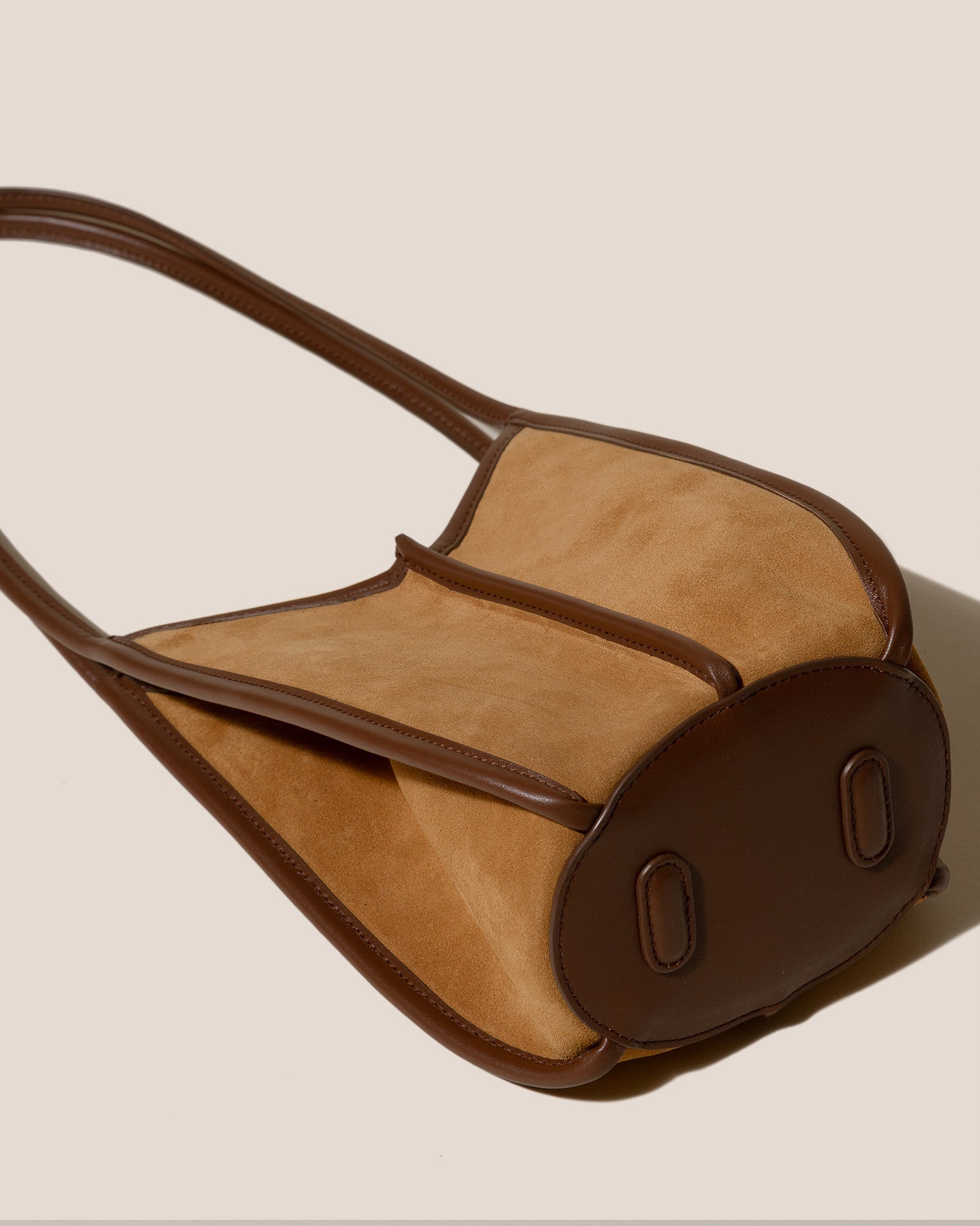 CALELLA BUCKET SUEDE - Leather-trimmed Shoulder Bag - Hereu outlet