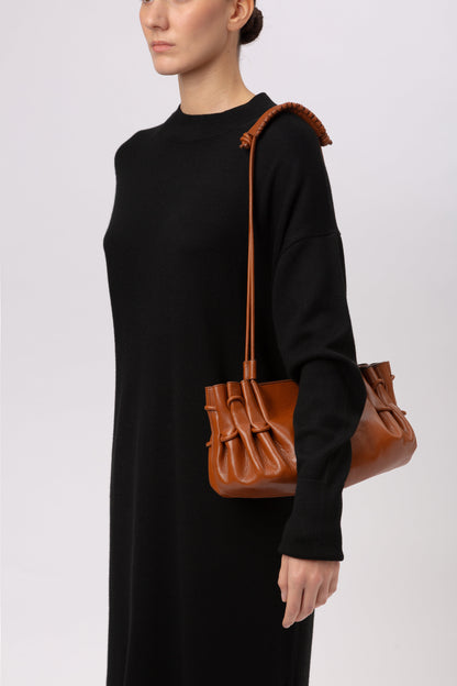 ARTA - Pleated Shoulder Bag - Hereu sale