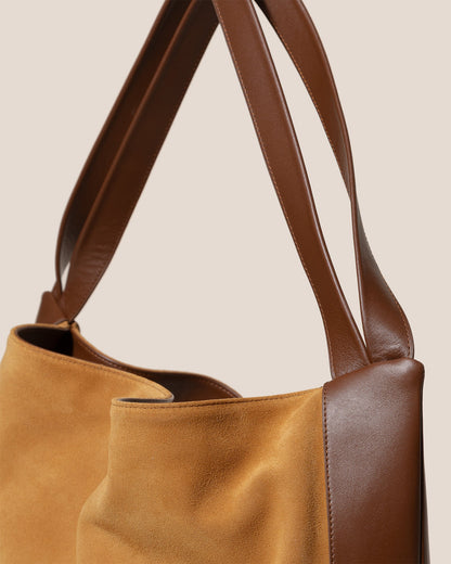 CADOR SUEDE - Slouchy Shoulder Bag - Hereu on sale