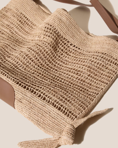 CADOR RAFFIA MESH - Slouchy Shoulder Bag - Hereu near me