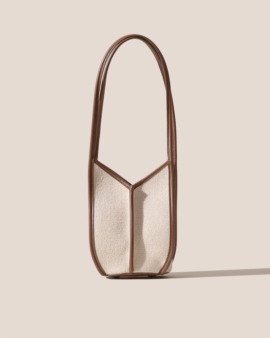 CALELLA BUCKET CANVAS - Leather-trimmed Shoulder Bag - Hereu sale