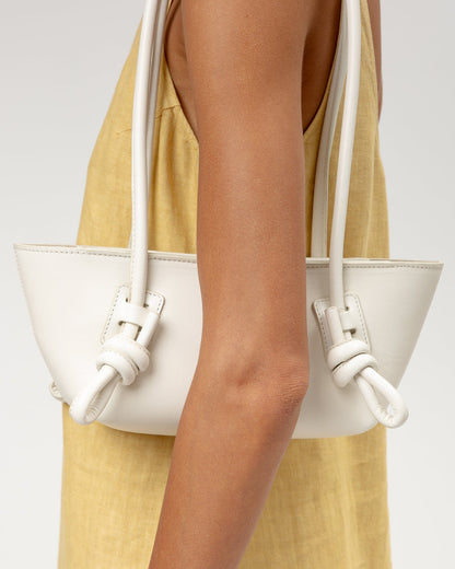 FLECA MINI SHOULDER - Knotted-handle Shoulder Bag - Hereu for sale