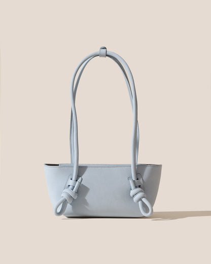 FLECA MINI SHOULDER NUBUCK - Knotted-handle Shoulder Bag - Hereu on sale