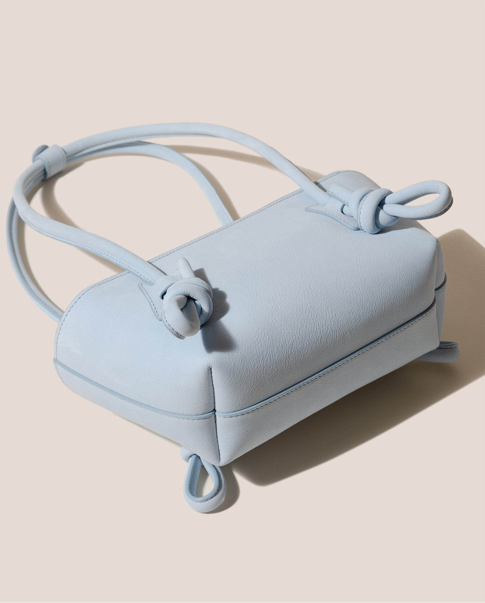 FLECA MINI SHOULDER NUBUCK - Knotted-handle Shoulder Bag - Hereu on sale
