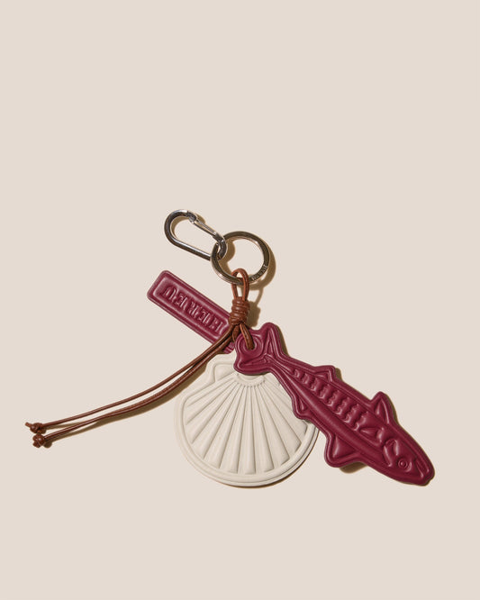 LAMAR KEYCHAIN - Embossed Leather Keychain - Hereu online