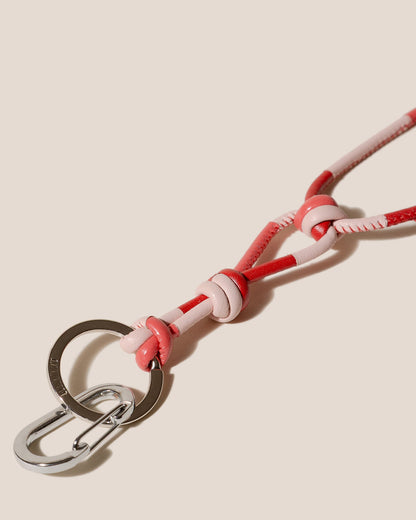 GERANI KEYCHAIN - Hand-Knotted Patchwork Keychain - Hereu near me