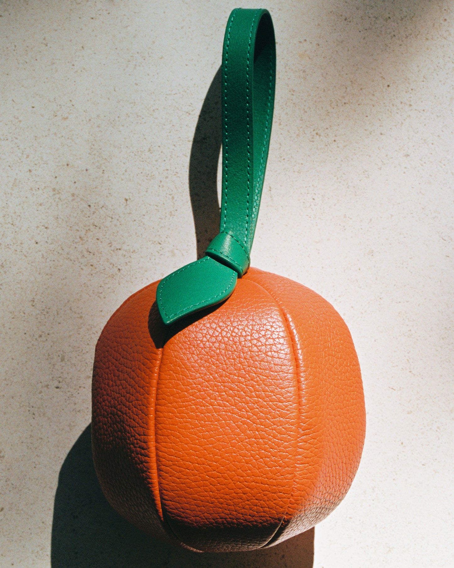 TARONJA PURSE - Orange-Shaped Leather Coin Purse - Hereu outlet