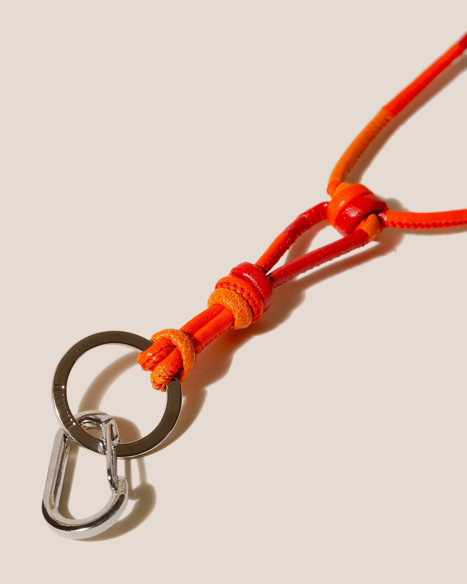 TARONGER KEYCHAIN - Hand-Knotted Patchwork Keychain - Hereu for sale