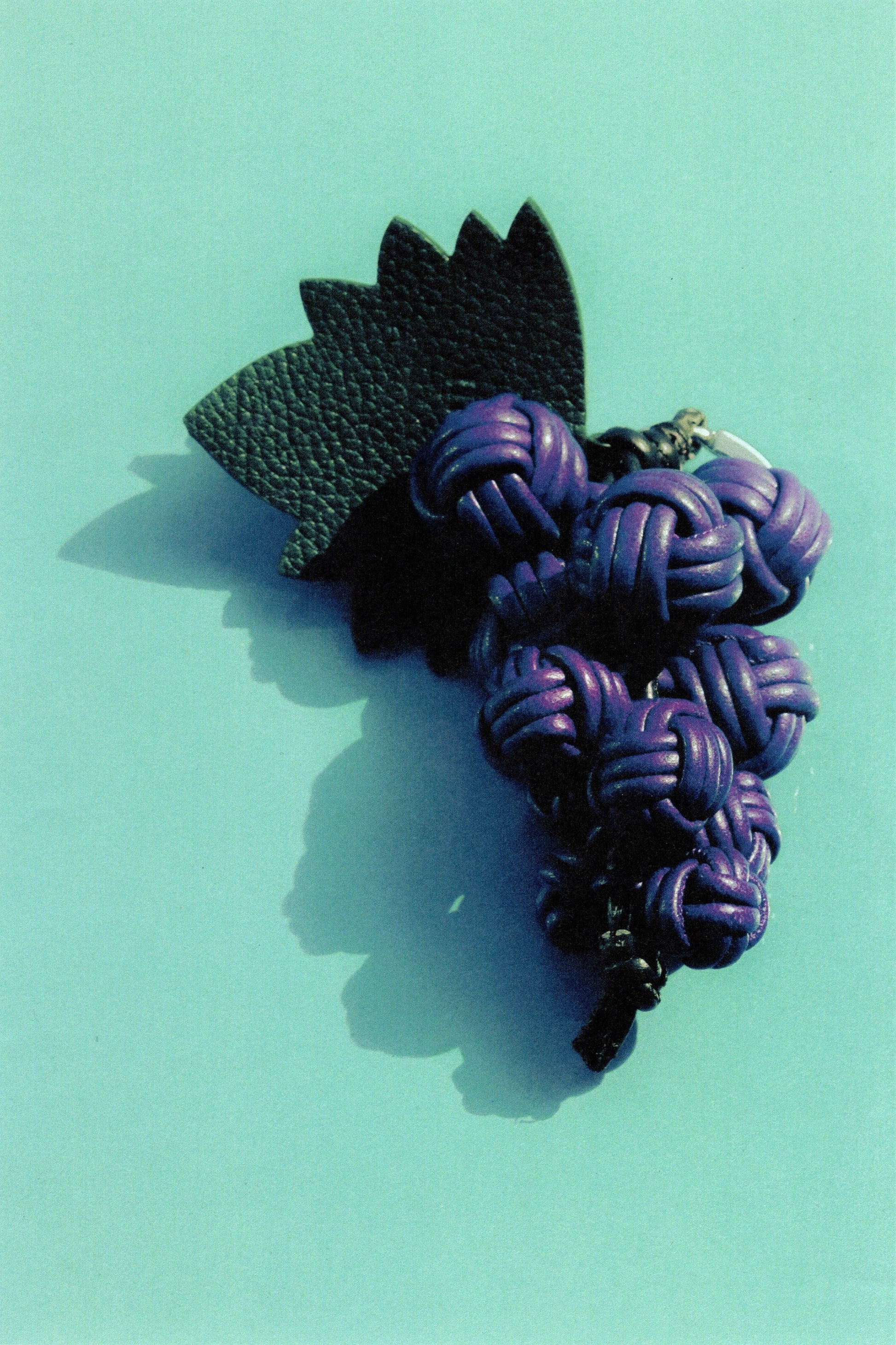 RAÏM - Hand-Knotted Grapes Leather Key Holder - Hereu sale