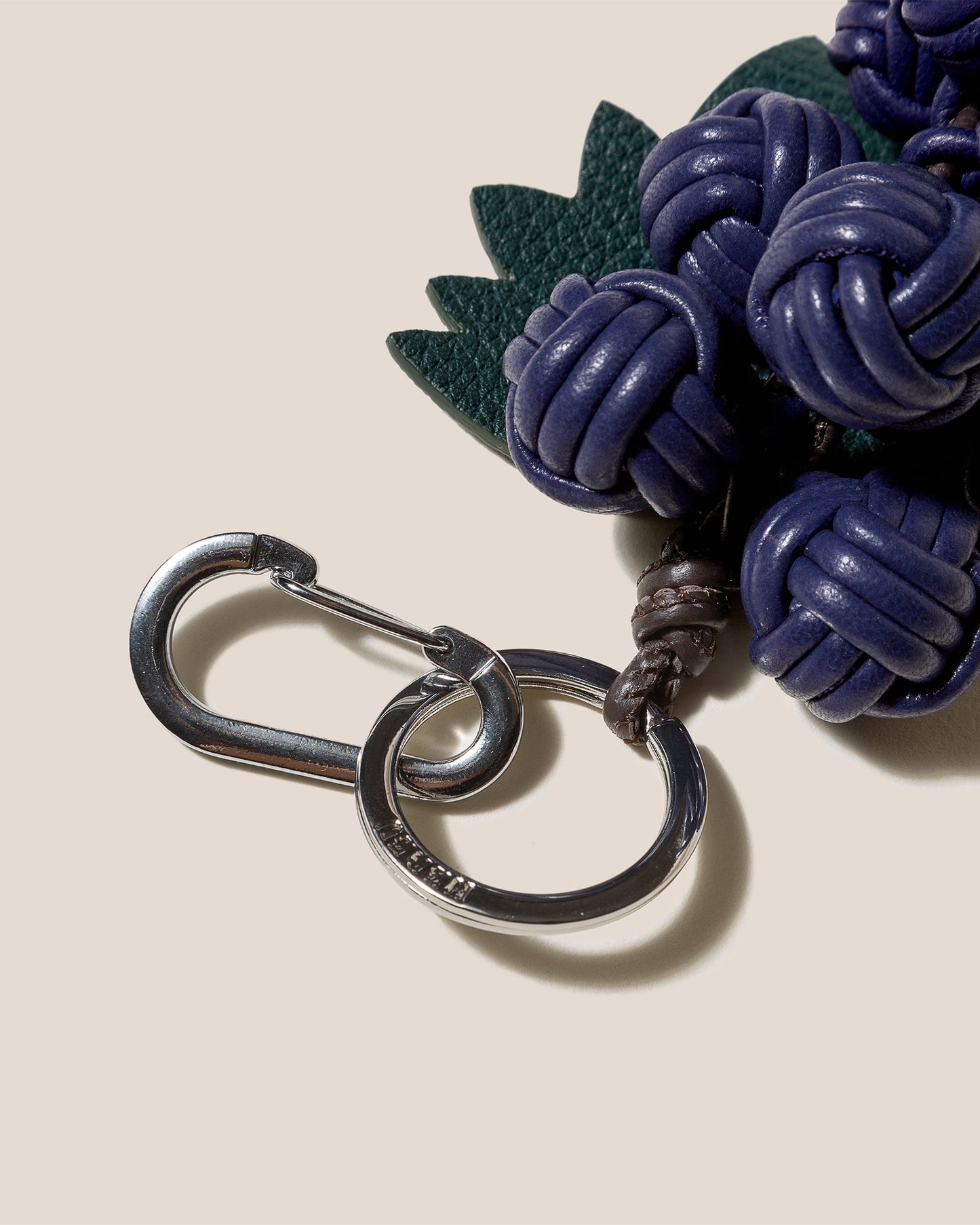 RAÏM - Hand-Knotted Grapes Leather Key Holder - Hereu sale