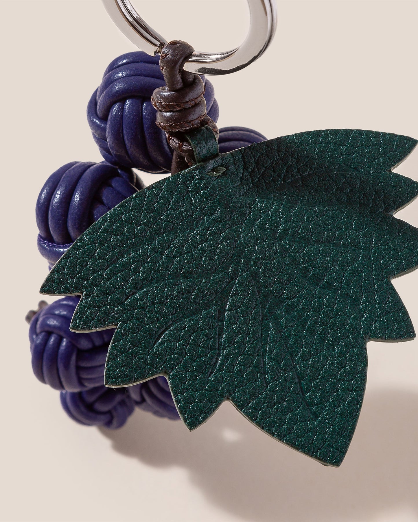 RAÏM - Hand-Knotted Grapes Leather Key Holder - Hereu sale