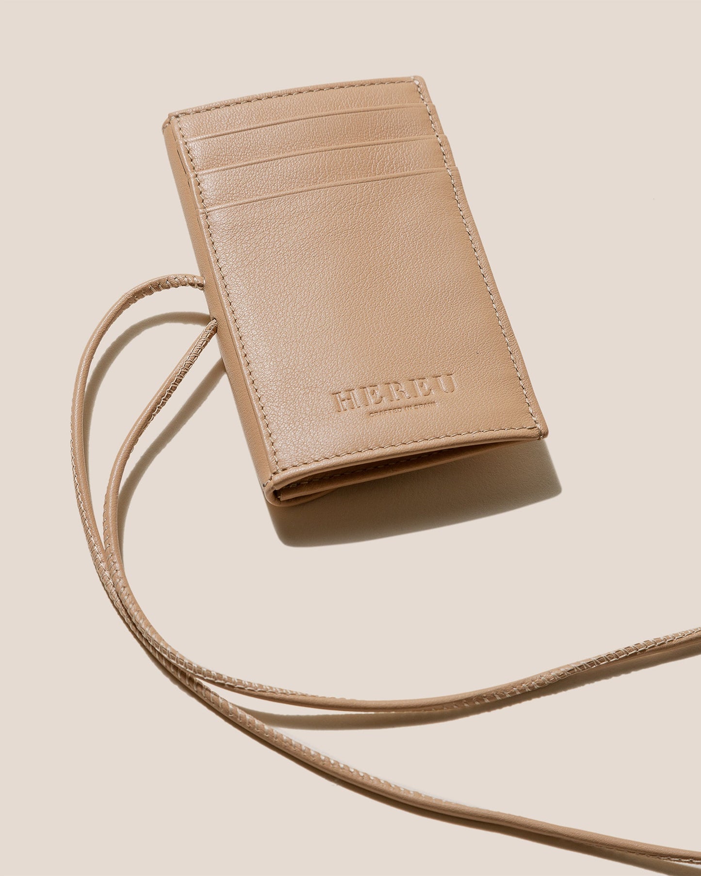 PENJAT - Leather Wallet with Strap - Hereu on sale