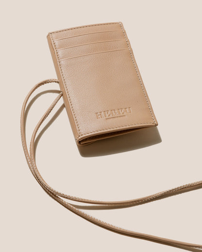 PENJAT - Leather Wallet with Strap - Hereu on sale