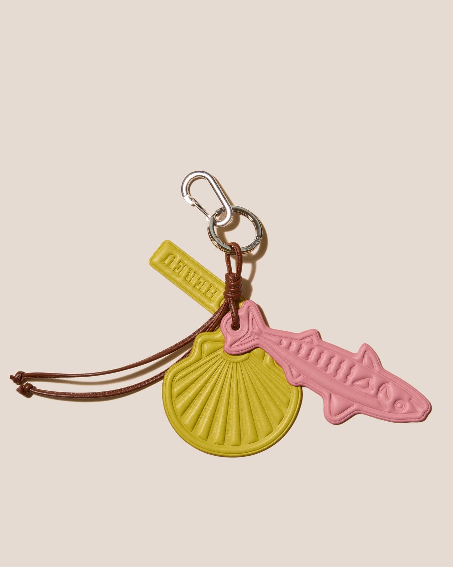 LAMAR KEYCHAIN - Embossed Leather Keychain - Hereu discount