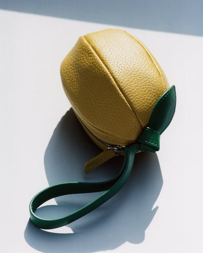 LLIMONA PURSE - Lemon-Shaped Leather Coin Purse - Hereu outlet