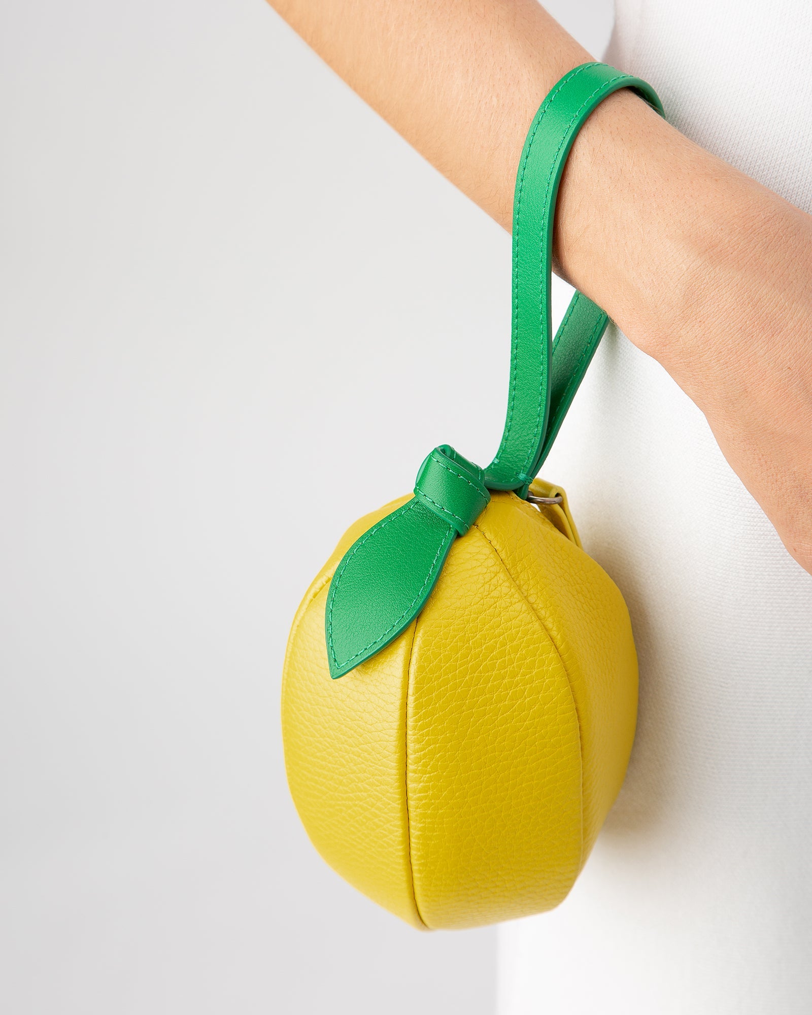LLIMONA PURSE - Lemon-Shaped Leather Coin Purse - Hereu outlet