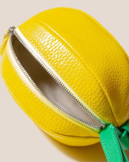 LLIMONA PURSE - Lemon-Shaped Leather Coin Purse - Hereu outlet