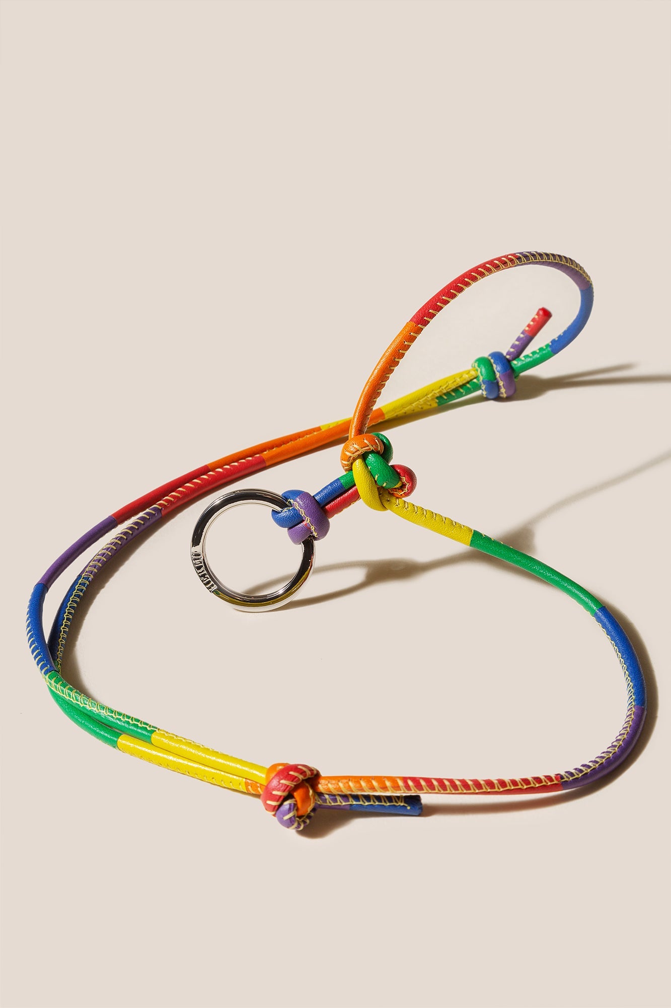 PRIDE KEYCHAIN - Multicoloured Patchwork Keychain - Hereu sale