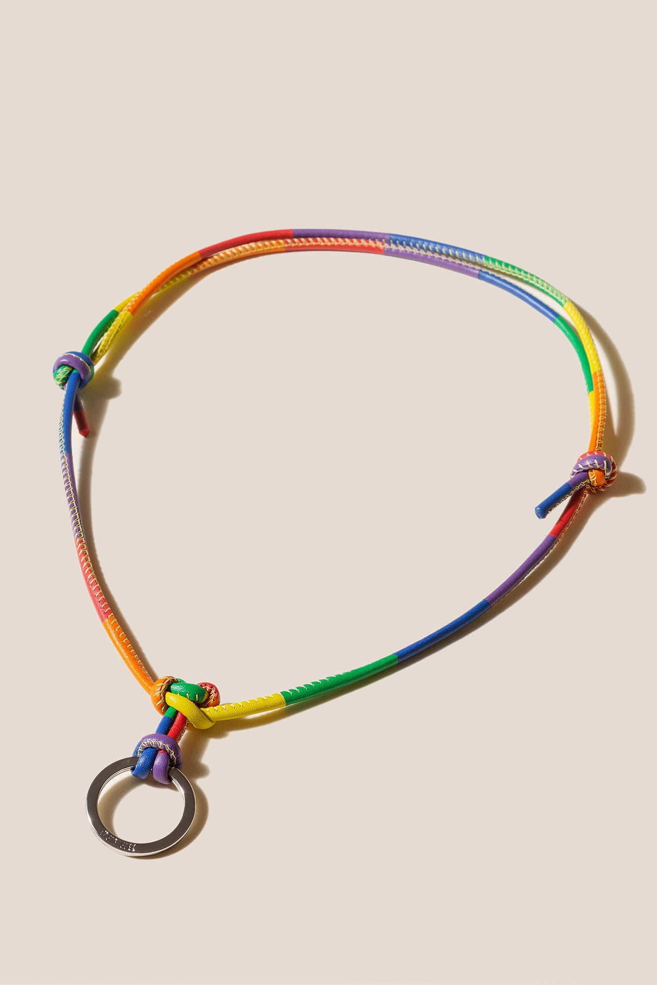 PRIDE KEYCHAIN - Multicoloured Patchwork Keychain - Hereu sale