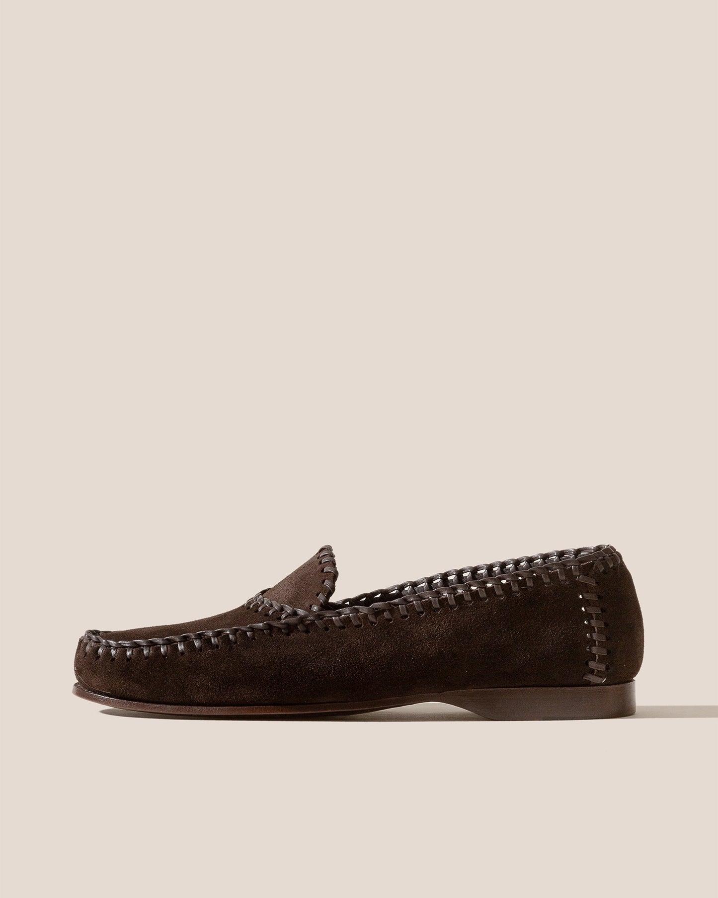SASTRE SUEDE - Braided Seams Slip-on Loafer - Hereu discount