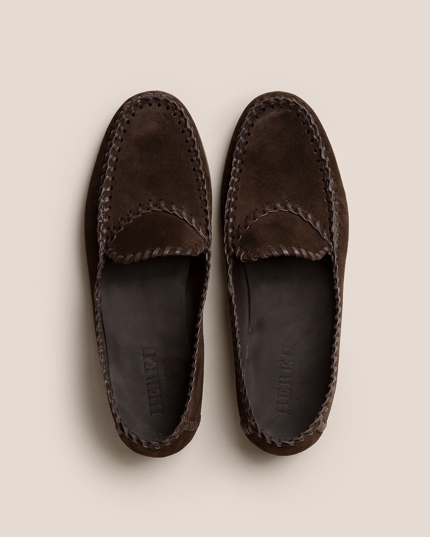 SASTRE SUEDE - Braided Seams Slip-on Loafer - Hereu discount