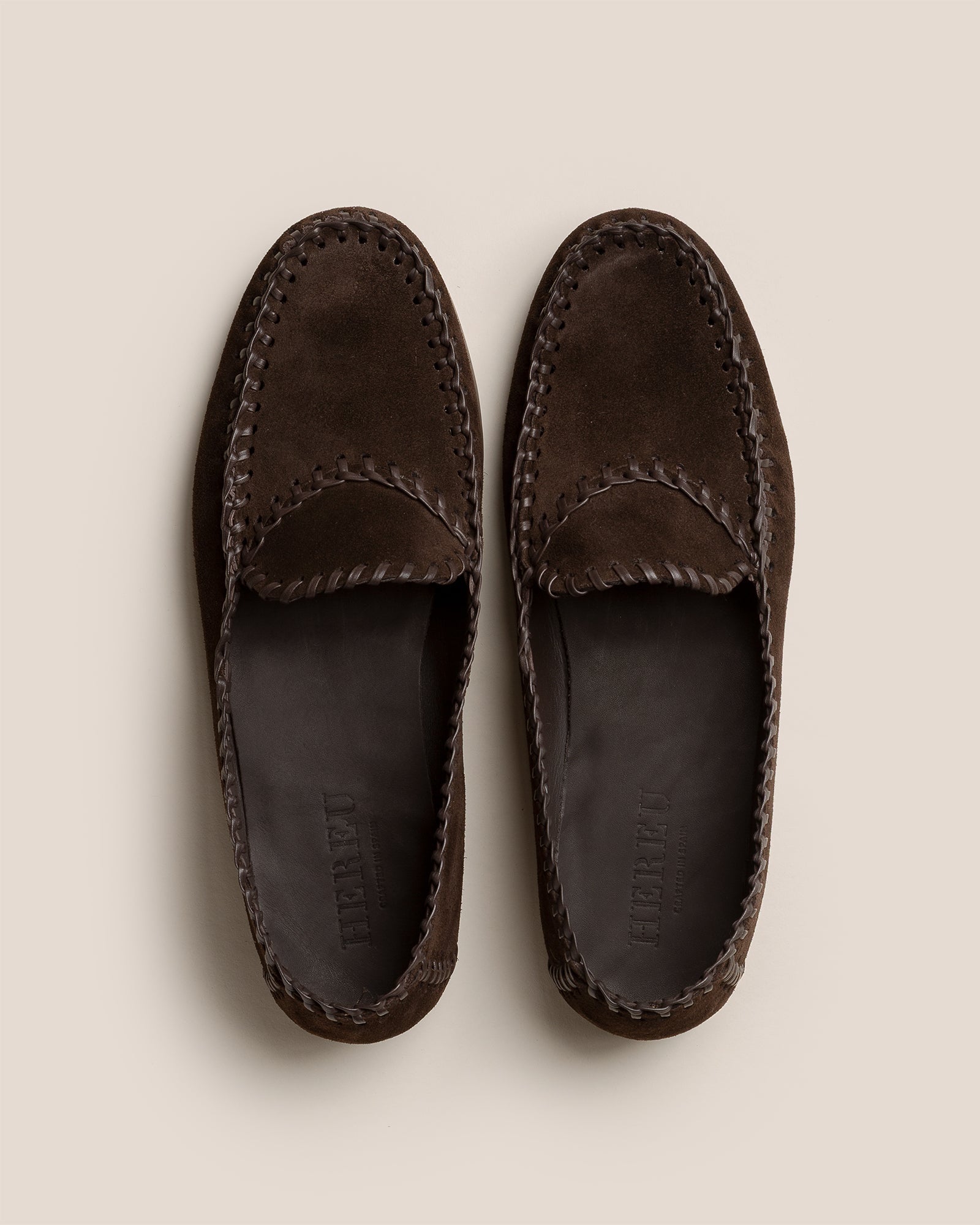 SASTRE SUEDE - Braided Seams Slip-on Loafer - Hereu discount