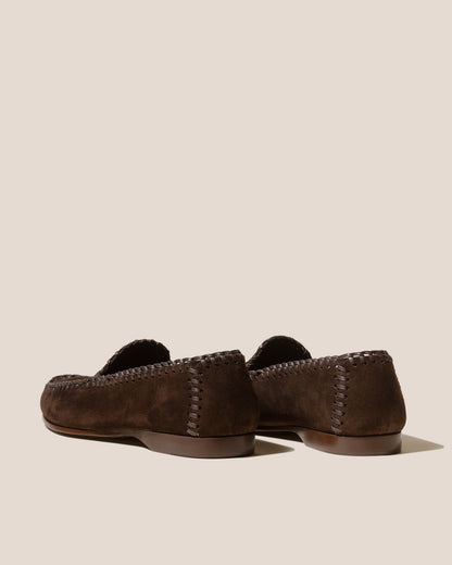 SASTRE SUEDE - Braided Seams Slip-on Loafer - Hereu discount