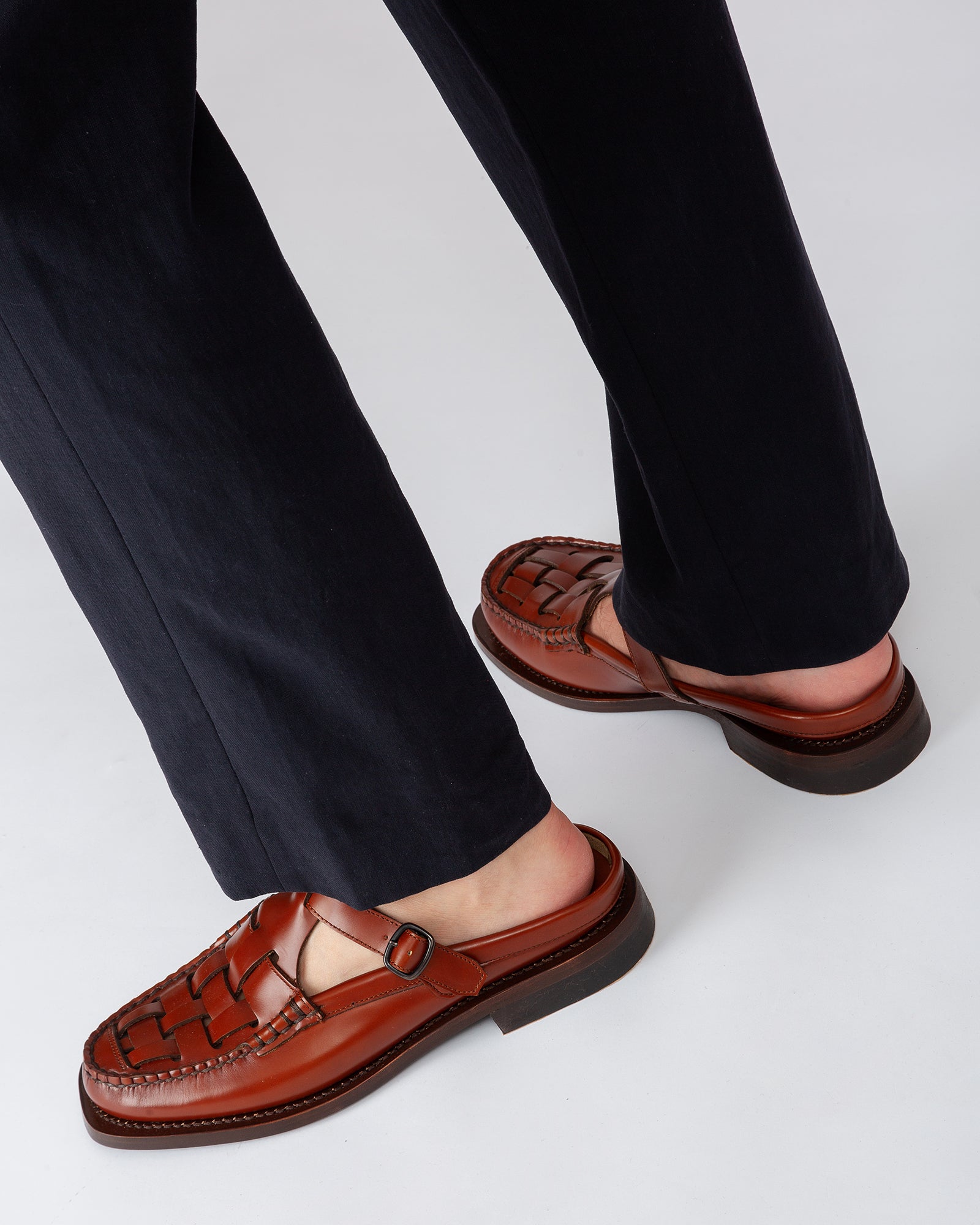 BONELL - Woven T-bar Mule Loafer - Hereu outlet