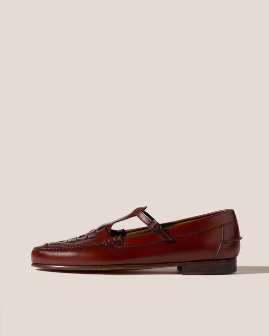 MAQUEDA - Interwoven T-Bar Loafer - Hereu on sale