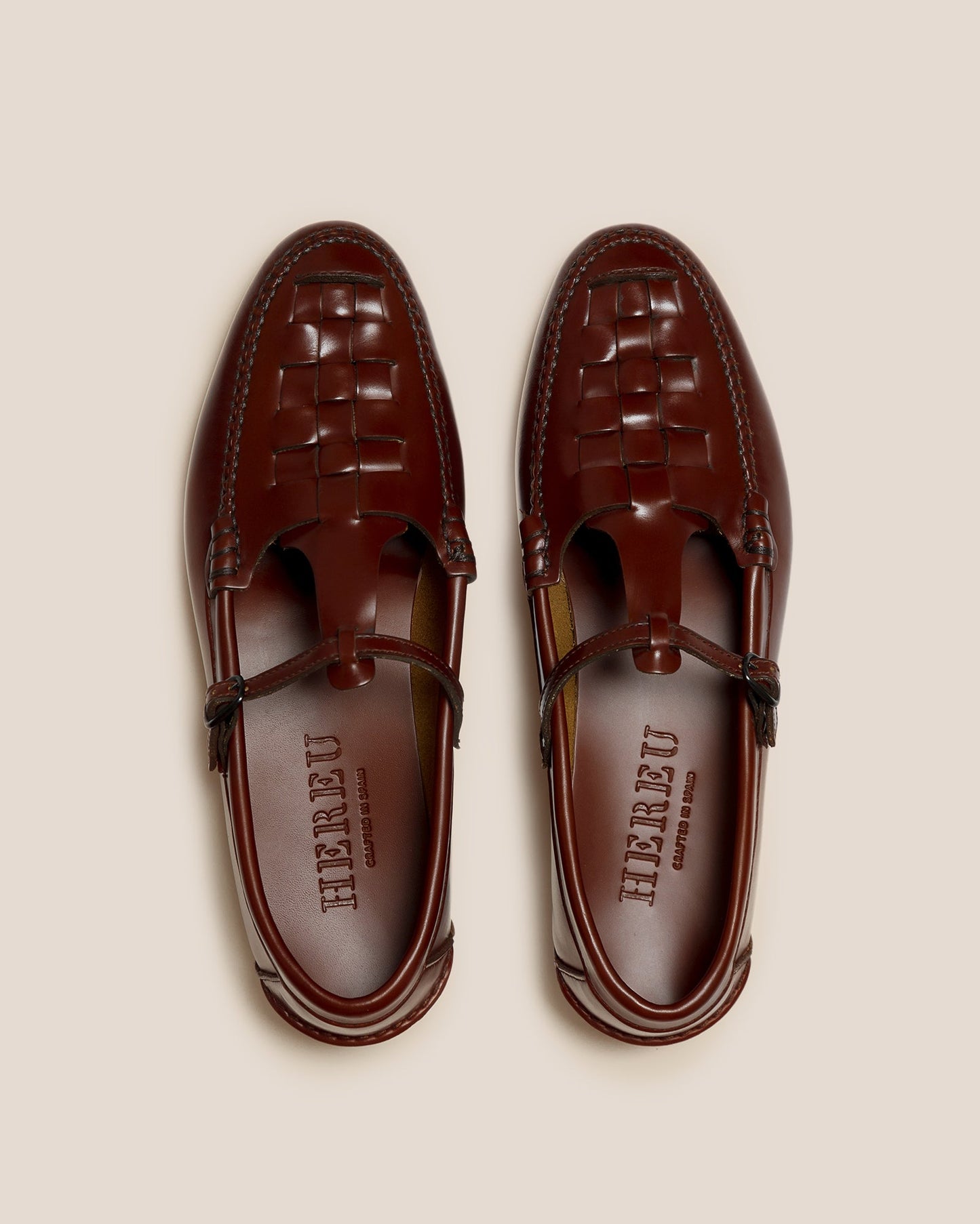 MAQUEDA - Interwoven T-Bar Loafer - Hereu on sale