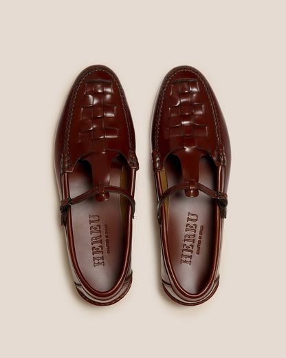MAQUEDA - Interwoven T-Bar Loafer - Hereu on sale