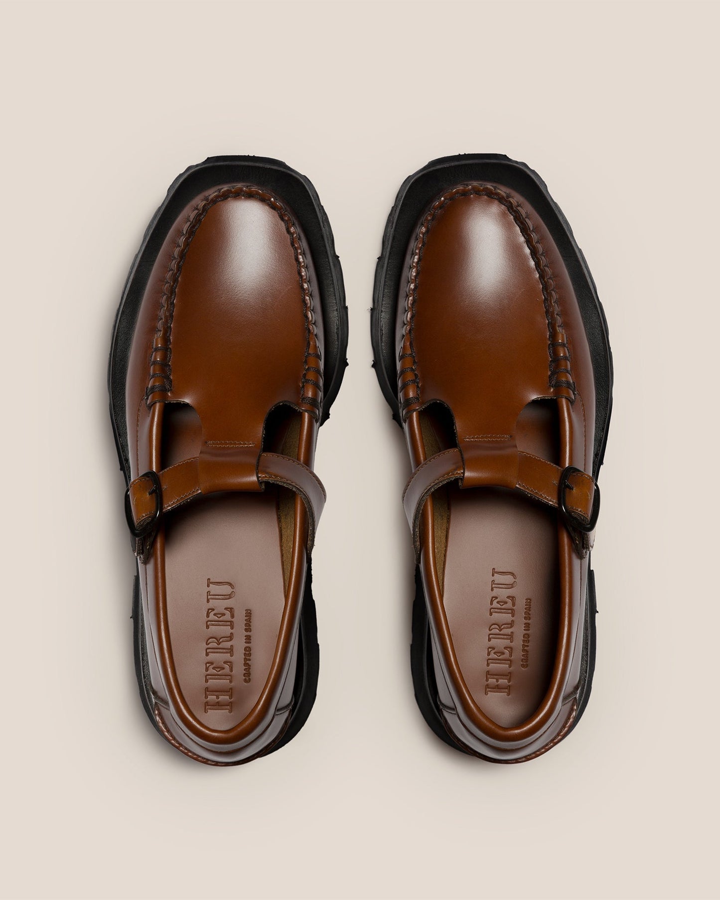 ALBER SPORT - Tread Sole T-Bar Loafer - Hereu US