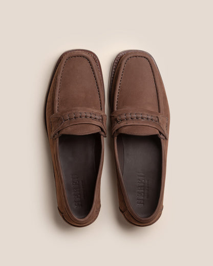 BORADA BORDON NUBUCK - Slip-on Moc Toe Loafer - Hereu for sale