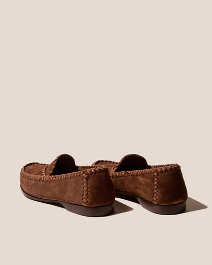 SASTRE SUEDE - Braided Seams Slip-on Loafer - Hereu on sale