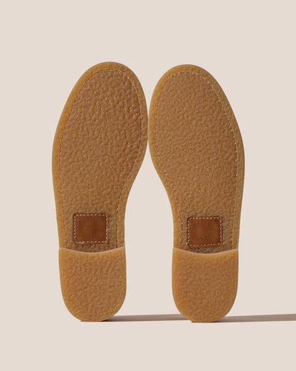 NOMBELA RUBBER VEG TAN - Interwoven Detail Slip-On Loafer - Hereu US