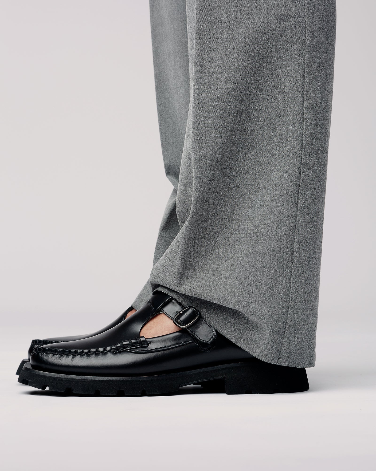ALBER SPORT - Tread Sole T-Bar Loafer - Hereu on sale