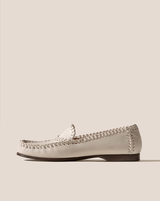 SASTRE SUPPLE SHINY - Braided Seams Slip-On Loafer - Hereu online