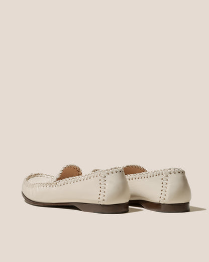 SASTRE SUPPLE SHINY - Braided Seams Slip-On Loafer - Hereu online