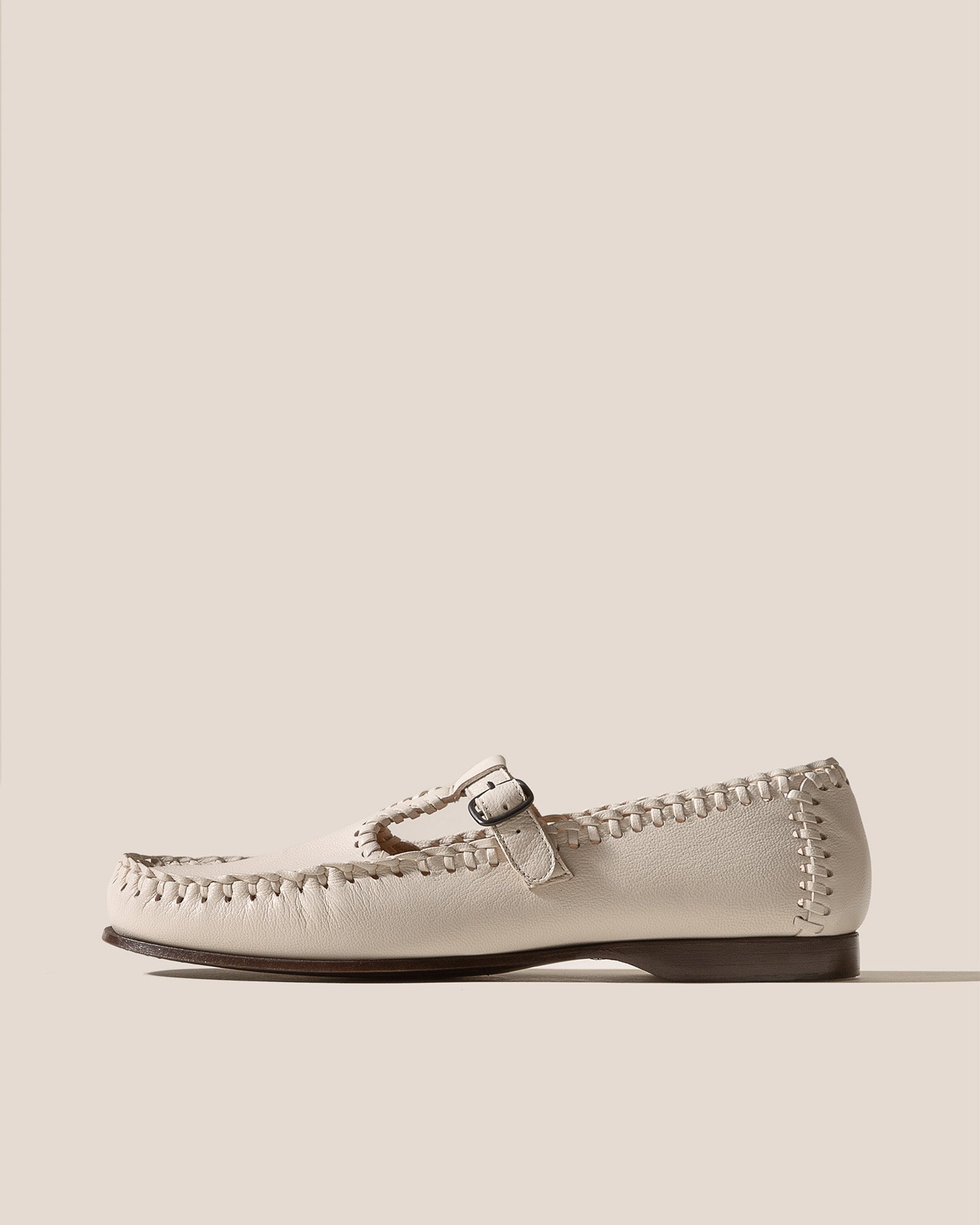 ALCOVER SUPPLE SHINY - Braided Seams T-bar Loafer - Hereu US