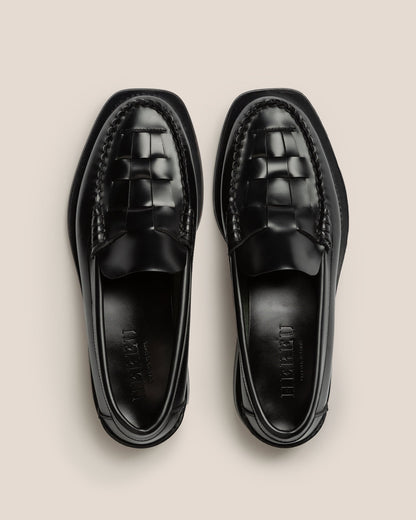 NOMBELA - Interwoven Detail Slip-On Loafer - Hereu sale