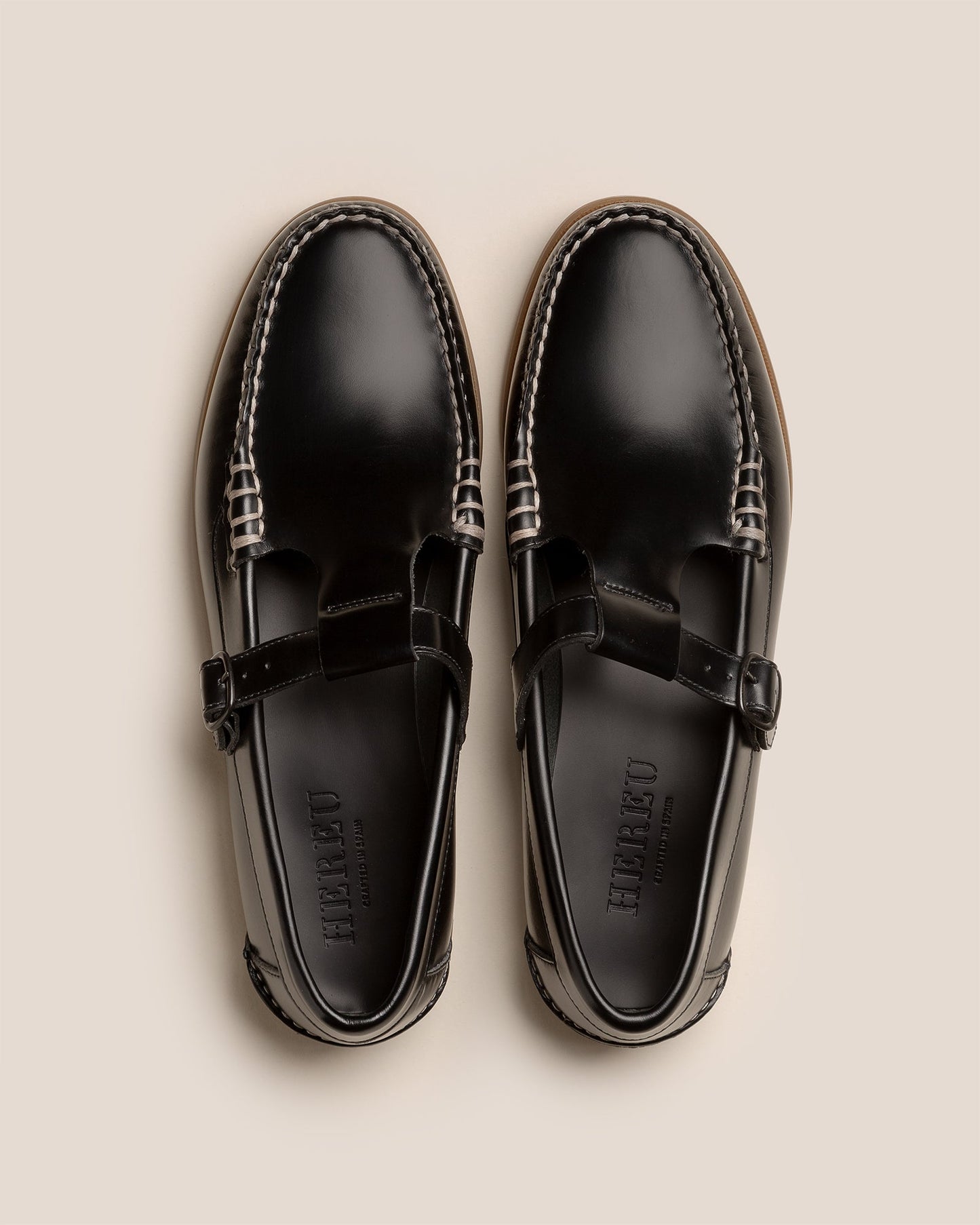 ALBER NAUTIC - T-bar Loafer - Hereu on sale